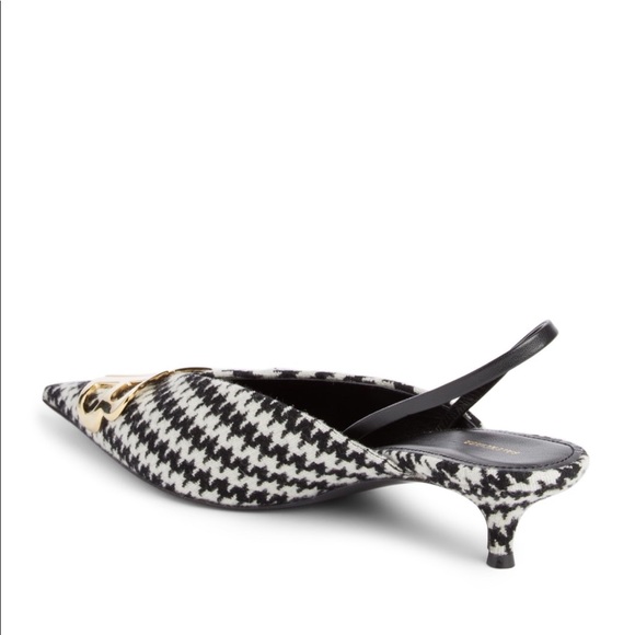 Balenciaga BB Houndstooth Slingback Pump - Picture 7 of 7